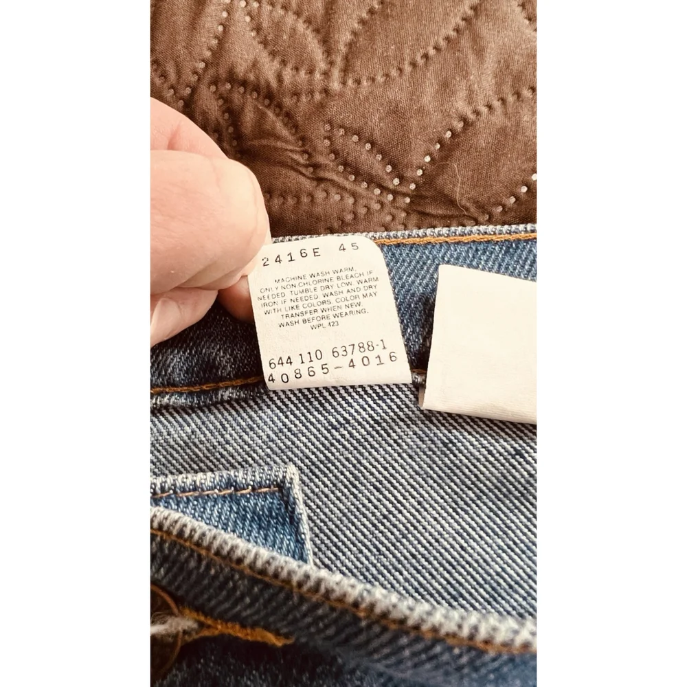 Vintage Levi's Silver Tab Medal Made USA Loose Fit Men's Blue Jeans Denim 36X31‎